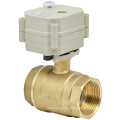 2 Way 1-1/4′′ Motorized Brass Ball Valve Electric Water Valve with Manual (T32-B2-B)